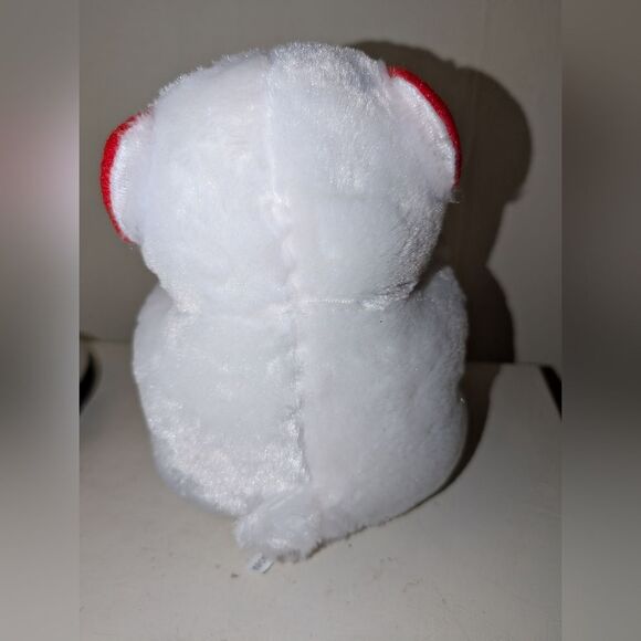 Valentine's I Love You Stuffed Animal Bear White with a Rose New Without Tags - Picture 3 of 7